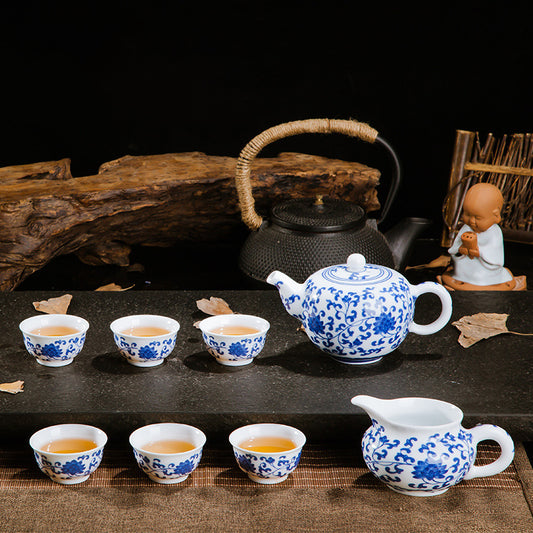 Blue & White Porcelain Starter Tea Set