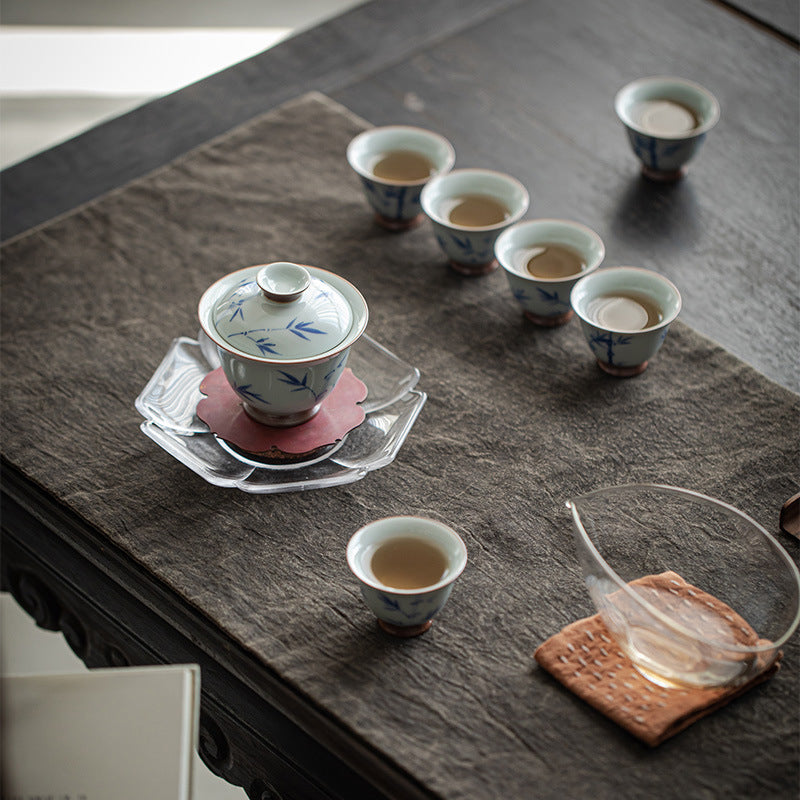 Blue & White 'Literati Bamboo' Tea Set - Zen&Sip