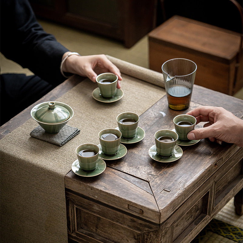 Celadon Plum Five Elements Tea Set - Zen&Sip