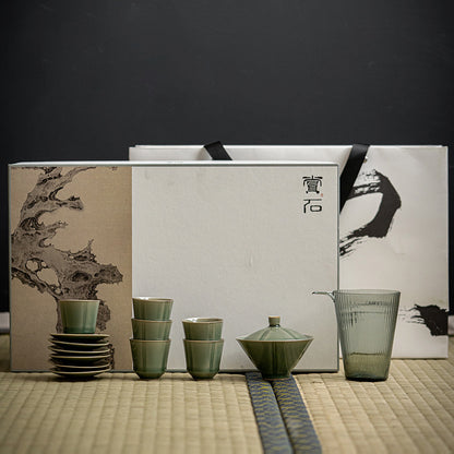 Celadon Plum Five Elements Tea Set - Zen&Sip