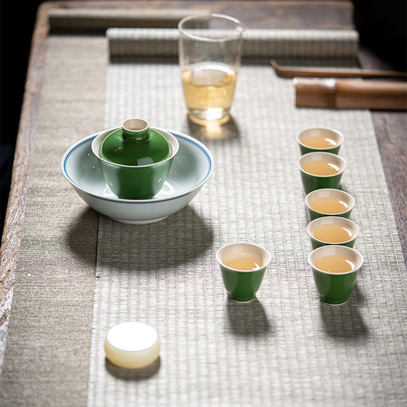 Emerald Pure Color Glaze Tea Set - Zen&Sip