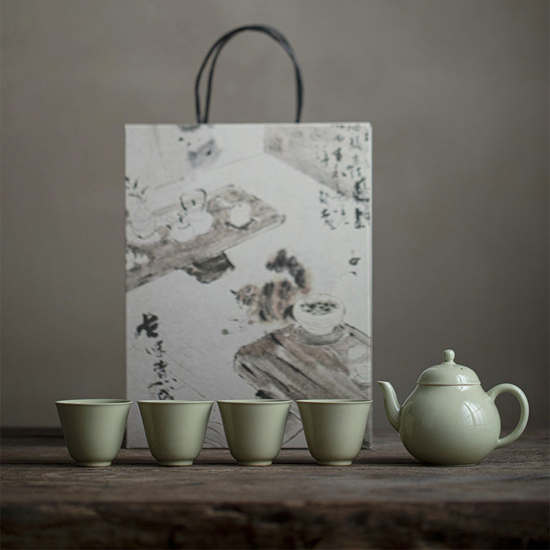 Green Reed Tea Set - Zen&Sip