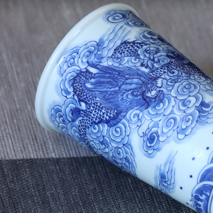 Blue & White Dragon Oversized Cup