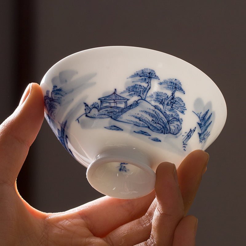 Blue & White  Landscape Series Master Cup - Zen&Sip