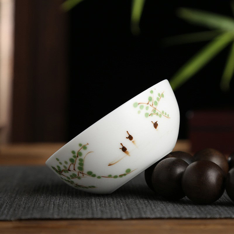 Underglaze Famille Verte Master Cup - Zen&Sip