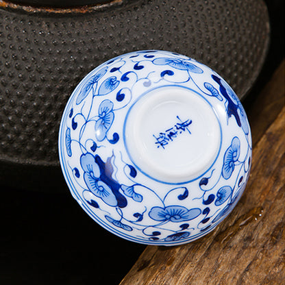 Blue & White Ruyi Cup Pu'er Master Cup - Zen&Sip