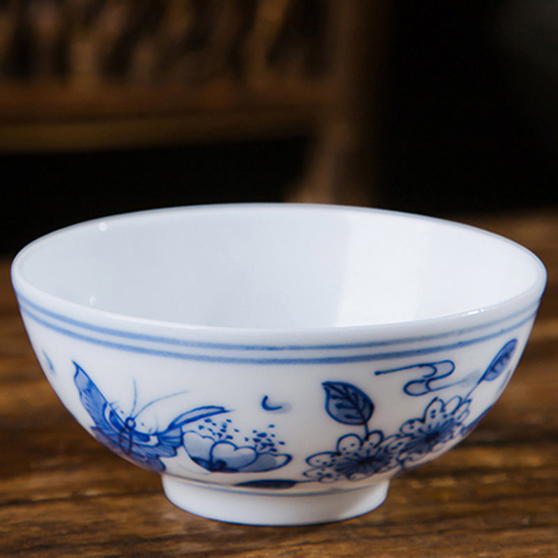 Blue & White Hundred Butterfly Cup Pu'er Master Cup