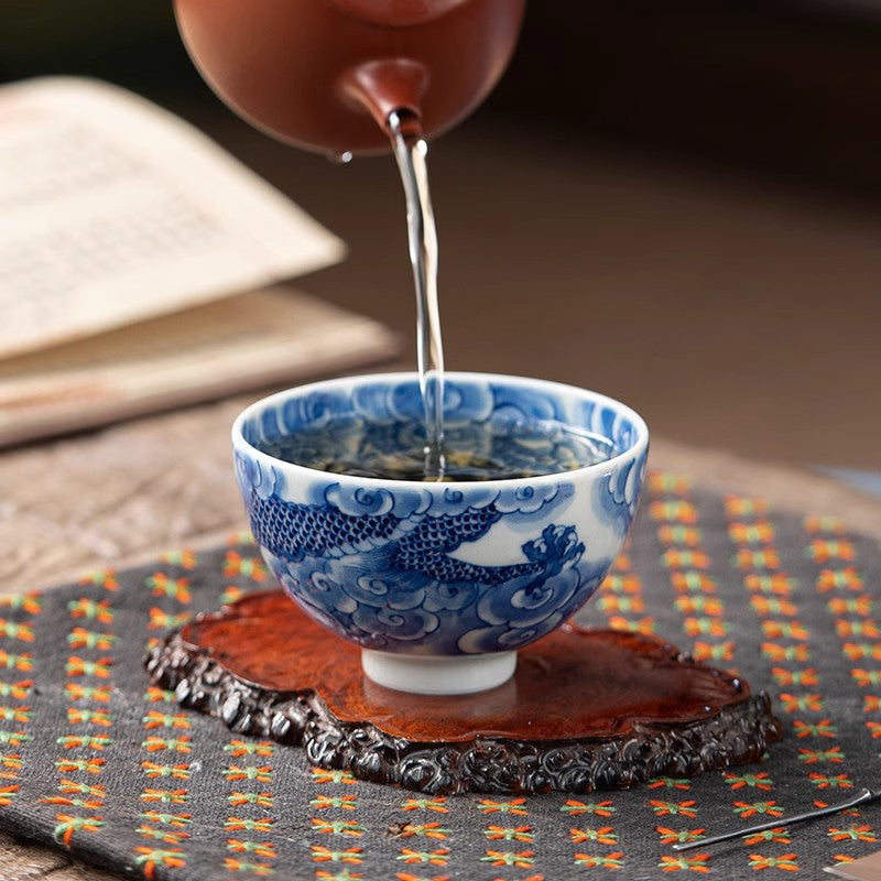 Blue & White Dragon Series Master Cup - Zen&Sip