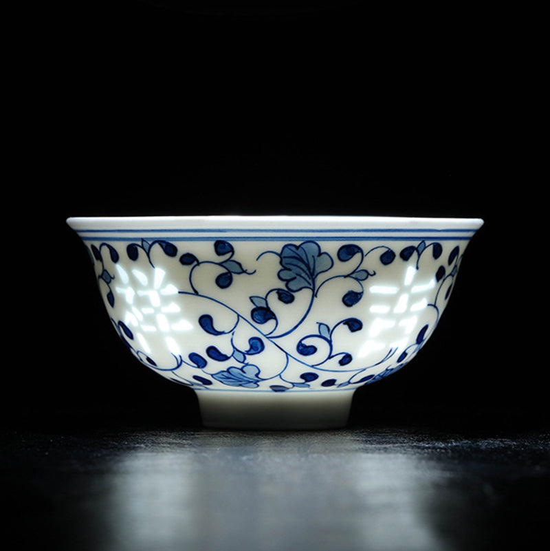 Blue & White Linglong Series Master Cup - Zen&Sip