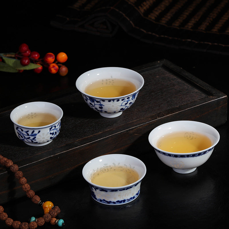 Blue & White Linglong Series Master Cup - Zen&Sip