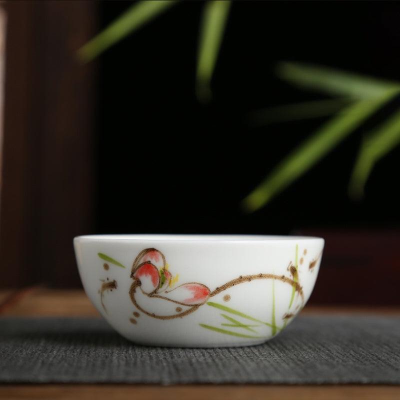 Underglaze Famille Verte Tea Cup - Zen&Sip