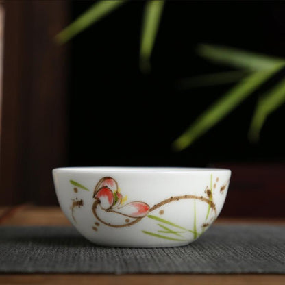 Underglaze Famille Verte Tea Cup - Zen&Sip