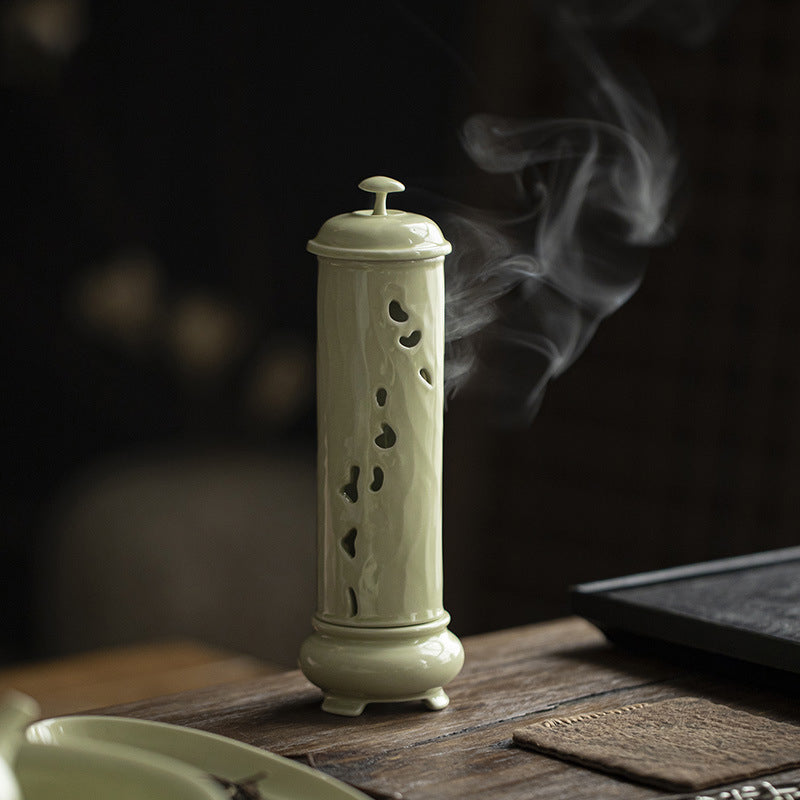 Reed Green Incense Burner - Zen&Sip