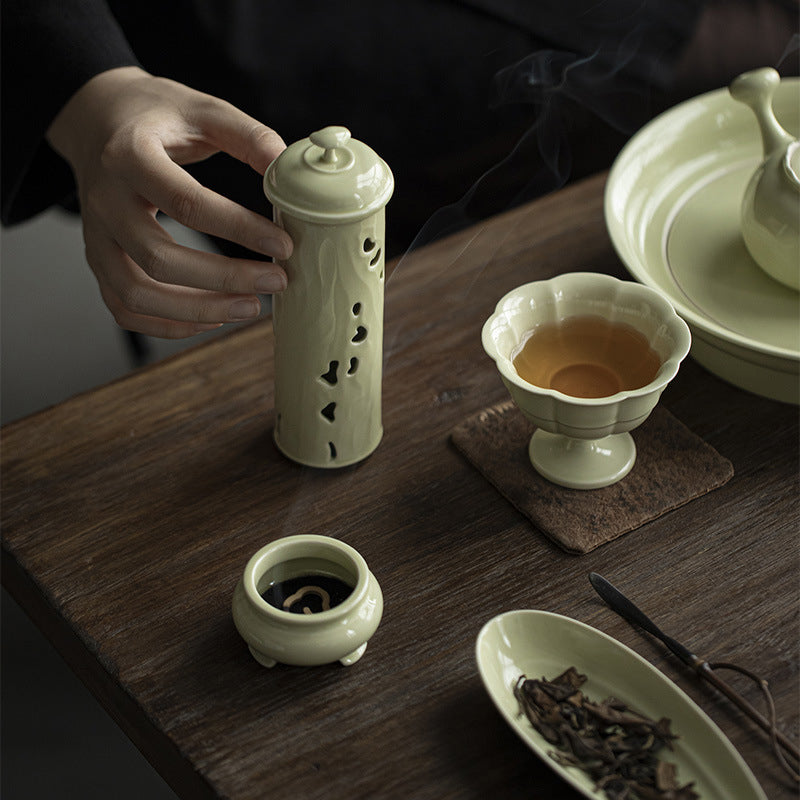 Reed Green Incense Burner - Zen&Sip